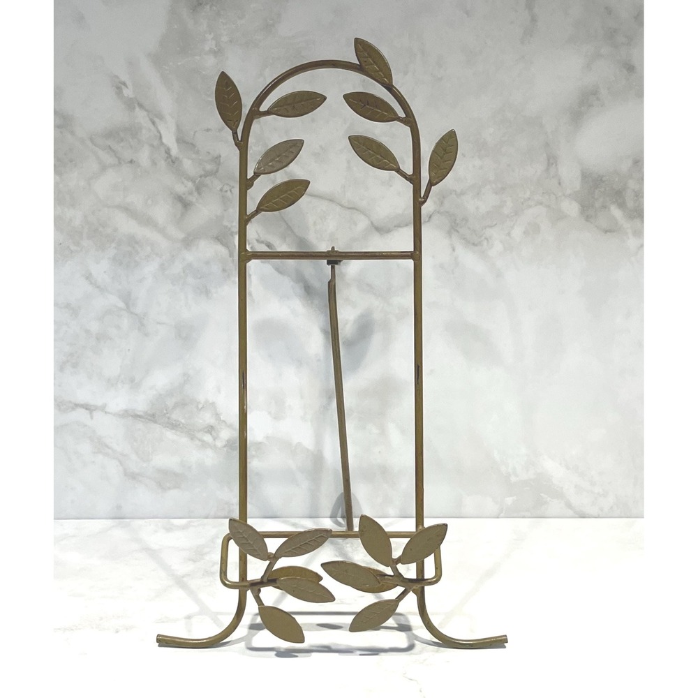 Decorative Victorian Style XL Metal Tabletop Easel Photo Holder or Book Holder